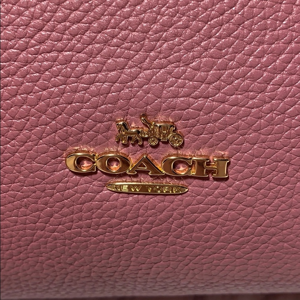 Coach purse bag NEW Pebbled leather EDIE turn-lock - Picture 5 of 12